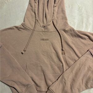 Gymshark Women's Hoodie Pink-Tan Blend